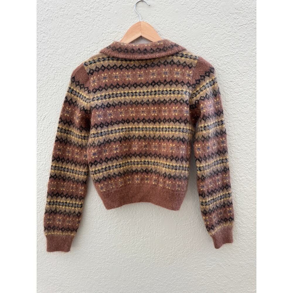 EUC $398 Dôen Natia Fairisle Cardigan Sweater - Picture 6 of 9